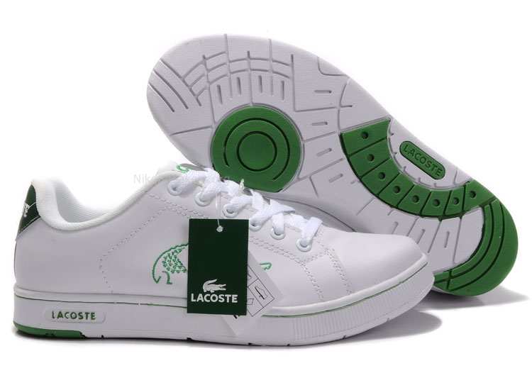 Mens Lacoste Carnaby Shoes White/green Mens Lacoste Carnaby Shoes White/green