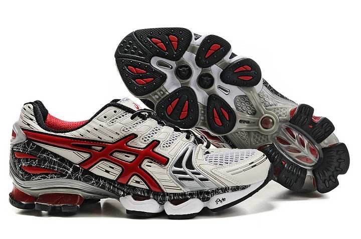 Asics Gel Kinsei 2 Shoes - White/Red/Black Asics Gel Kinsei 2 Shoes - White/Red/Black