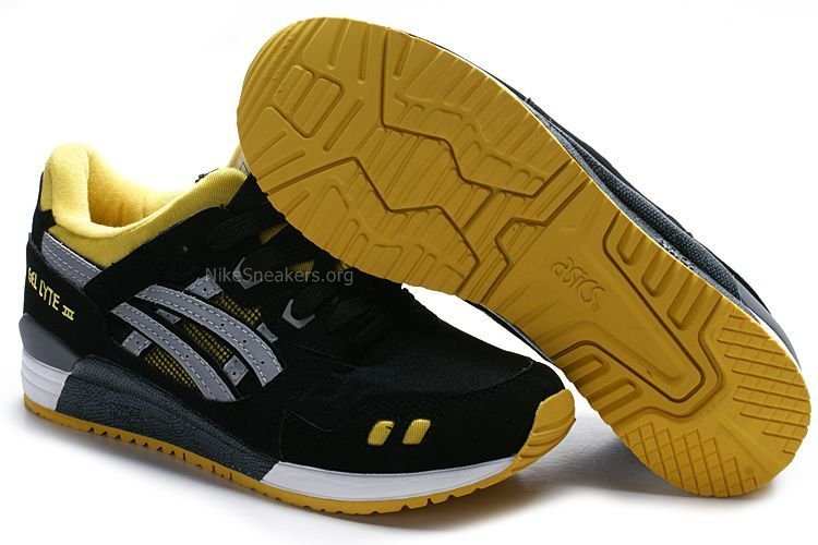 Asics Gel Lyte III Shoes - Black/Grey/Yellow Asics Gel Lyte III Shoes - Black/Grey/Yellow