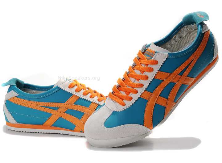Asics Mexico 66 Light Blue/Orange/White Asics Mexico 66 Light Blue/Orange/White