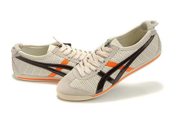 Asics Mini Shoes Beige/Black/Orange Asics Mini Shoes Beige/Black/Orange