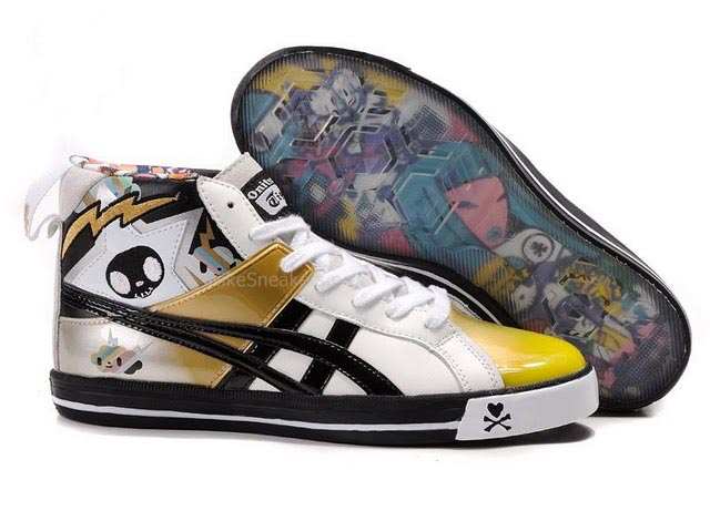 Onitsuka Tiger X Tokidoki Fabre Shoes White/Black/Gold Onitsuka Tiger X Tokidoki Fabre Shoes White/Black/Gold
