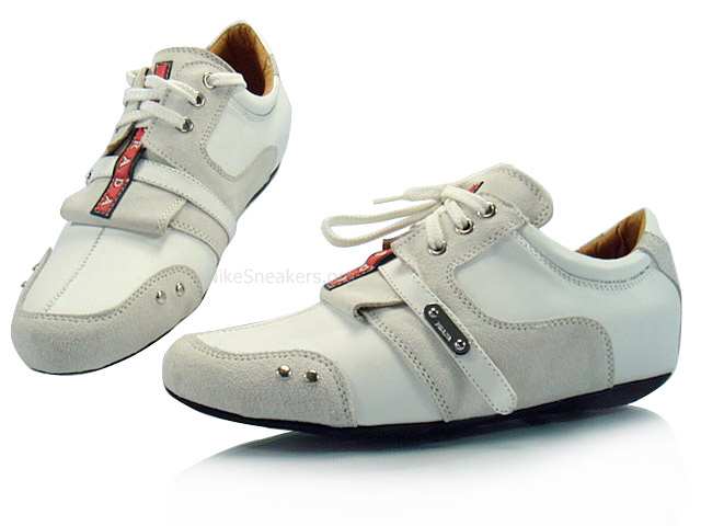 Prada Women's Low Shoes White / Grey Prada Women's Low Shoes White / Grey