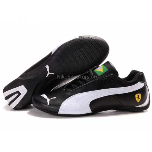 Puma Ferrari Brazil Mens Dark Black White Puma Ferrari Brazil Mens Dark Black White