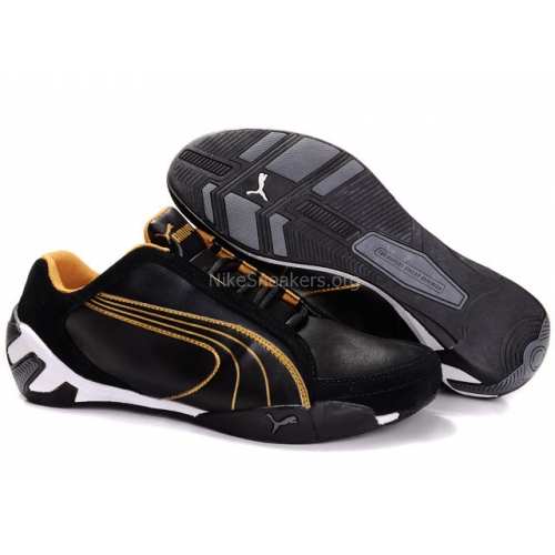 Puma fluxion II Mens Black Metallic Glod White Puma fluxion II Mens Black Metallic Glod White