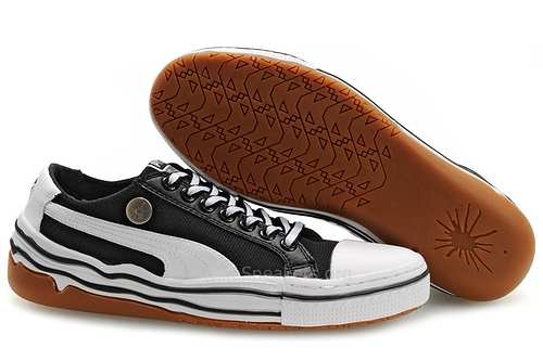 Puma Mihara MY-24 Mens Black White Brown Puma Mihara MY-24 Mens Black White Brown